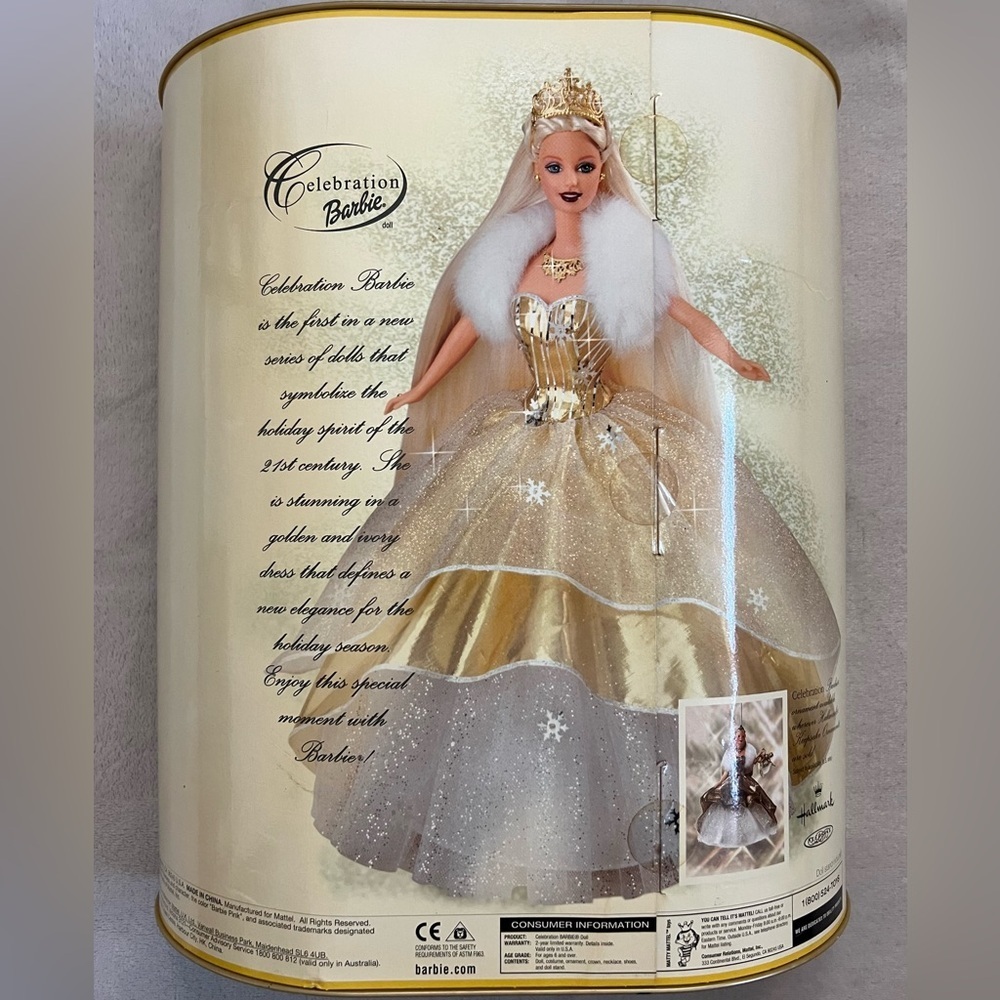 Mattel Vintage Barbie Celebration Special Edition 2000 Holiday Doll - Picture 9 of 13